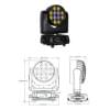 Типа WASH TERBLY OK12QZoom LED Beam Wash/Zoom